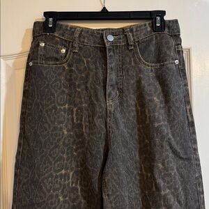 Black and Brown leopard pants
